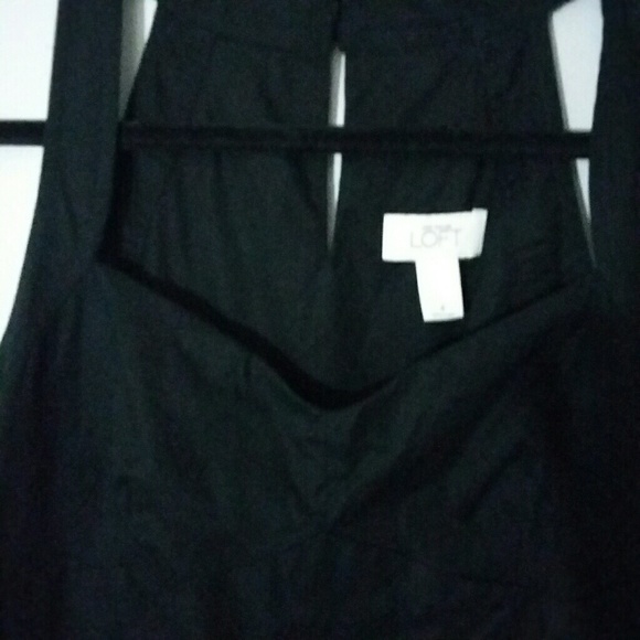 Loft Ann Taylor black cotton sleeveless dress - Picture 2 of 8
